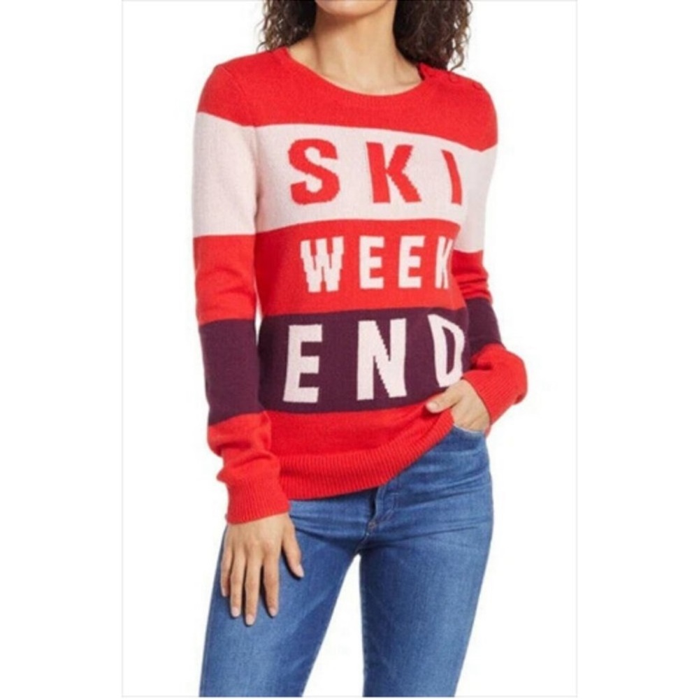 1901 “Ski Weekend” Intarsia Stripe Sweater